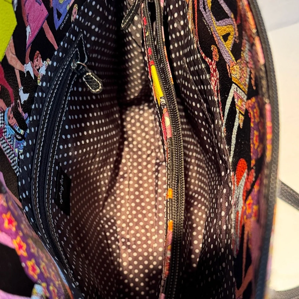 Sydney Love Black and Multicolor Graphic Tote